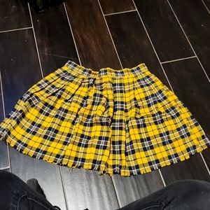 Cute grungy plaid skirt